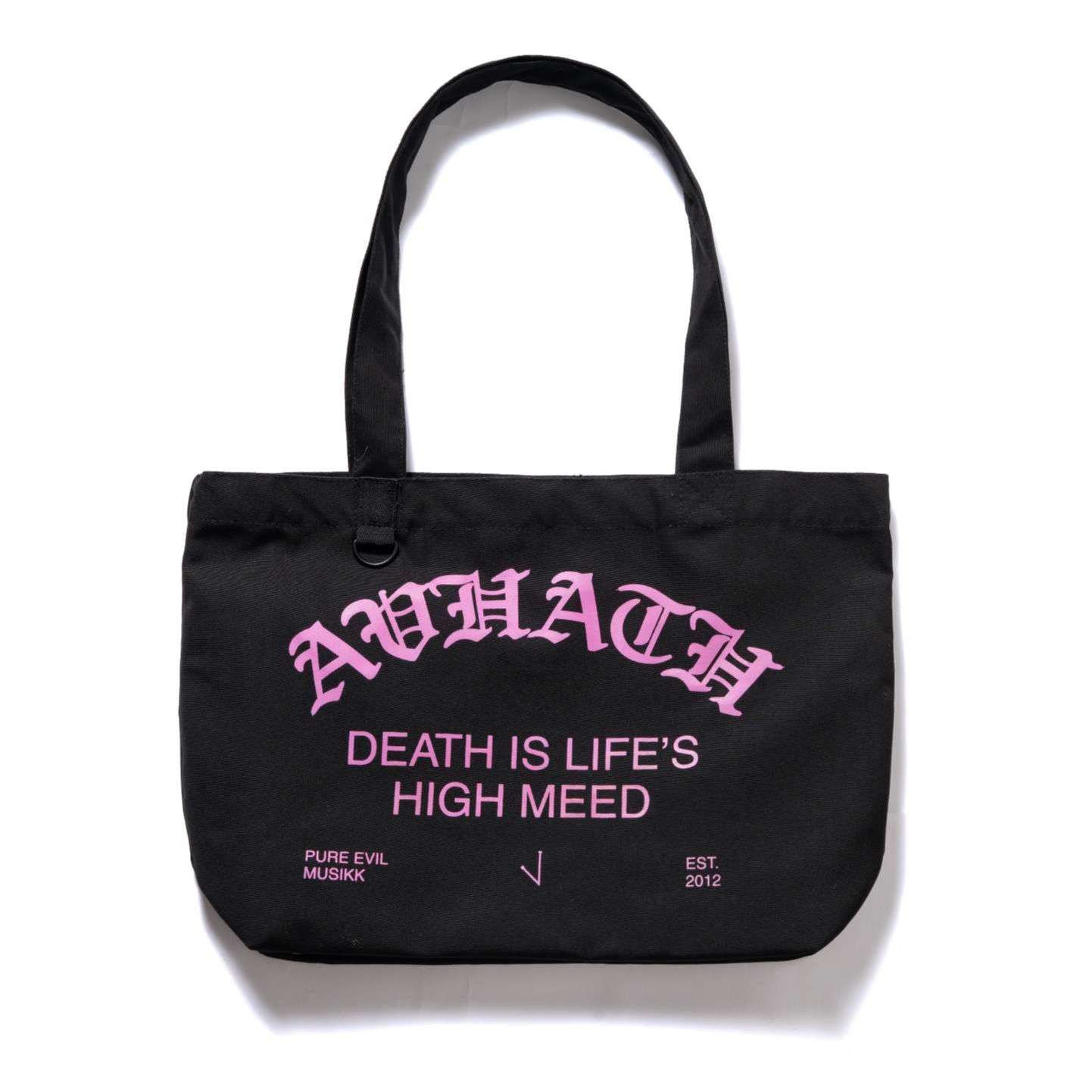Avhath — DILHM Tote Bag Pink on Black
